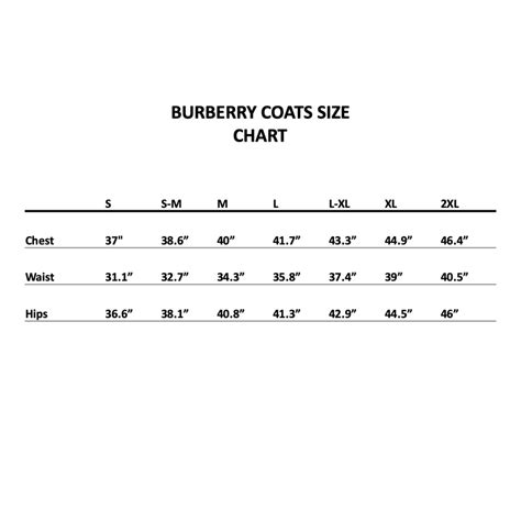 burberry jacket sizing|burberry coat size chart.